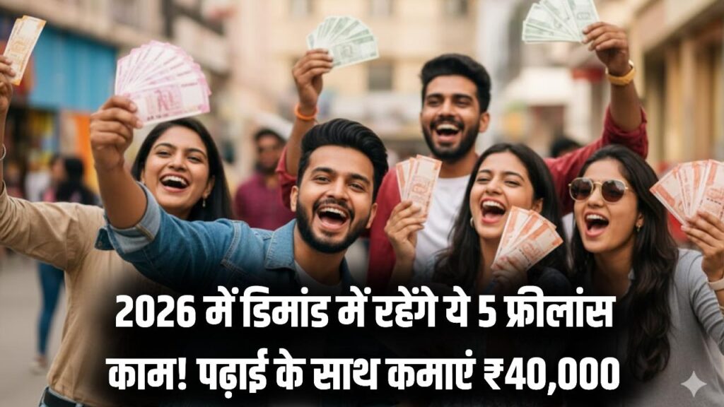 पढ़ाई के साथ हर महीने ₹40,000 तक कमाई! 2026 में सबसे ज्यादा डिमांड में रहेंगे ये 5 फ्रीलांस काम, आज ही सीखें ये स्किल्स