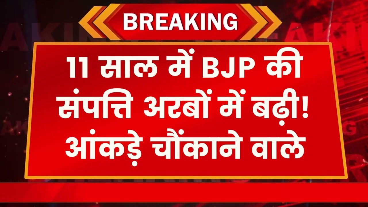 BJP की संपत्ति में जबरदस्त उछाल! 11 साल में बैंक बैलेंस बढ़ा अरबों में, आंकड़े जानकर चौंक जाएंगे