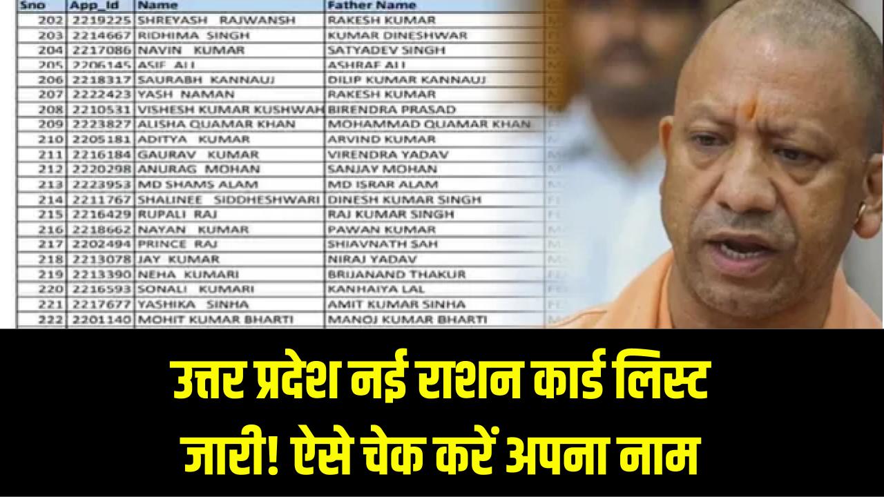 UP Ration Card New List: उत्तर प्रदेश नई राशन कार्ड लिस्ट जारी, यहां देखें आपका नाम है या नहीं