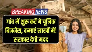 Village Business Idea 2025: गांव में शुरू करें ये यूनिक बिजनेस! न नौकरी, न मेहनत, कमाई होगी लाखों में, सरकार से भी मिलेगी मदद